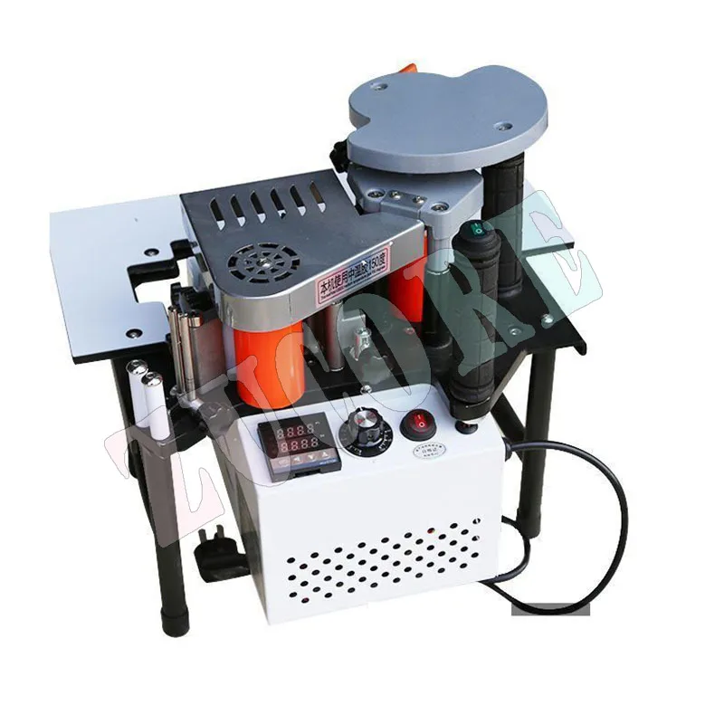 1100 واط صغيرة دليل حافة النطاقات آلة مزدوجة الجانب الإلتصاق المحمولة حافة بندر النجارة حافة النطاقات آلة 220 فولت مصنع