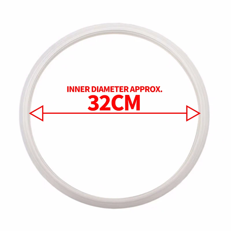 1PCS Silicone Seal Aluminum Pressure Cooker Distiller Parts Pot Cover Rubber Ring For 16cm-32cm Food Grade Material Cooking