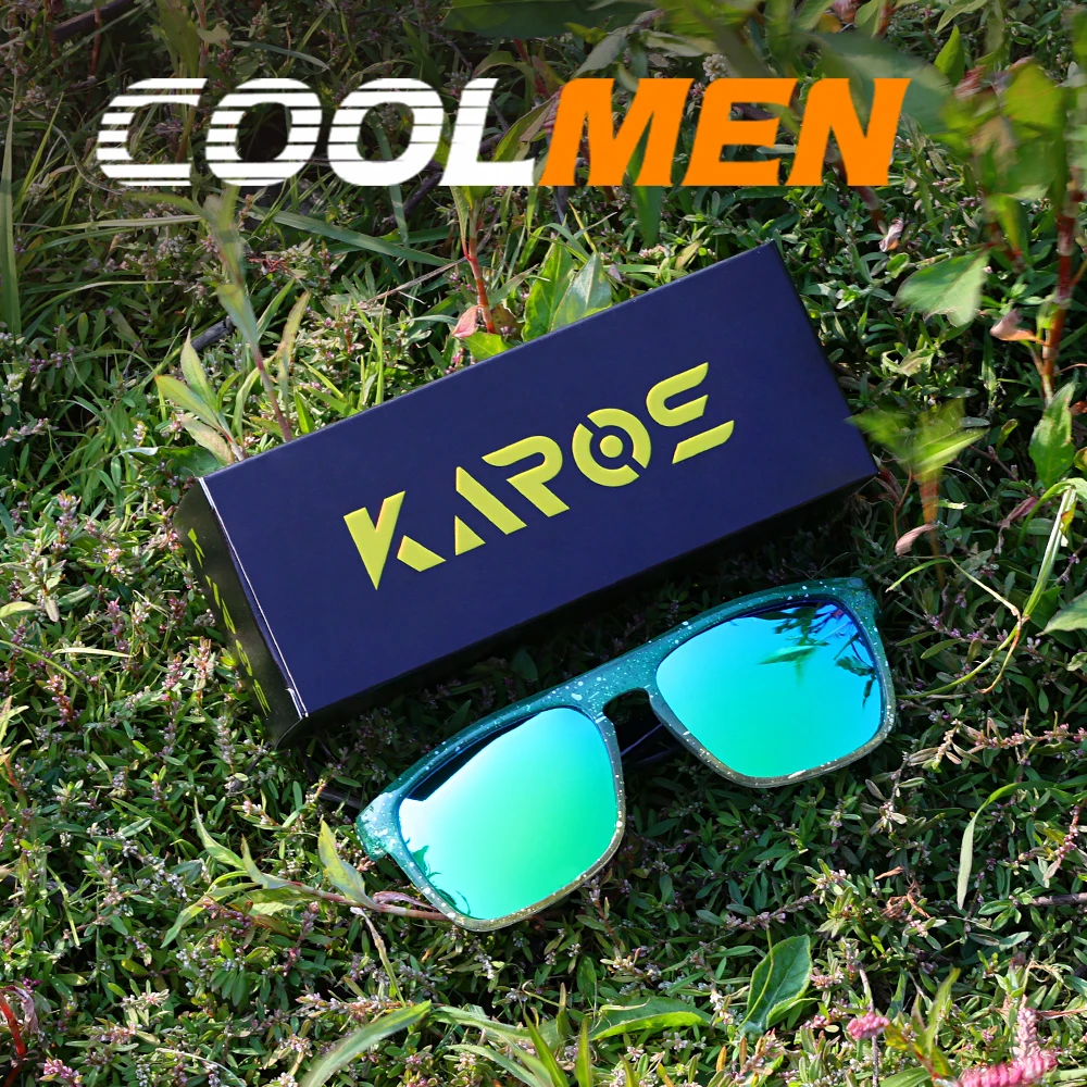 

COOLMEN Classic Men Square Polarized Fishing Sunglasses Outdoor Driving Cycling Running Hiking Goggles Vintage Large Frame UV400