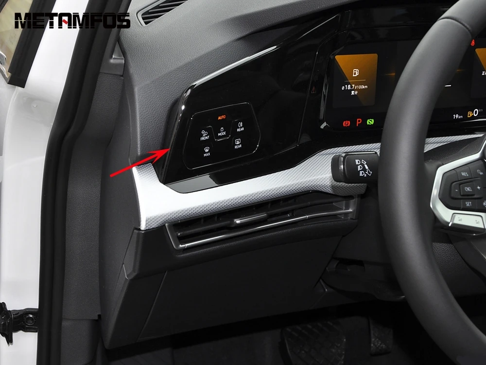 For Volkswagen VW Golf 8 MK8 Pro R 2020-2022 2023 Dashboard Instrument Board Panel Trim Navigation Frame Interior Accessories