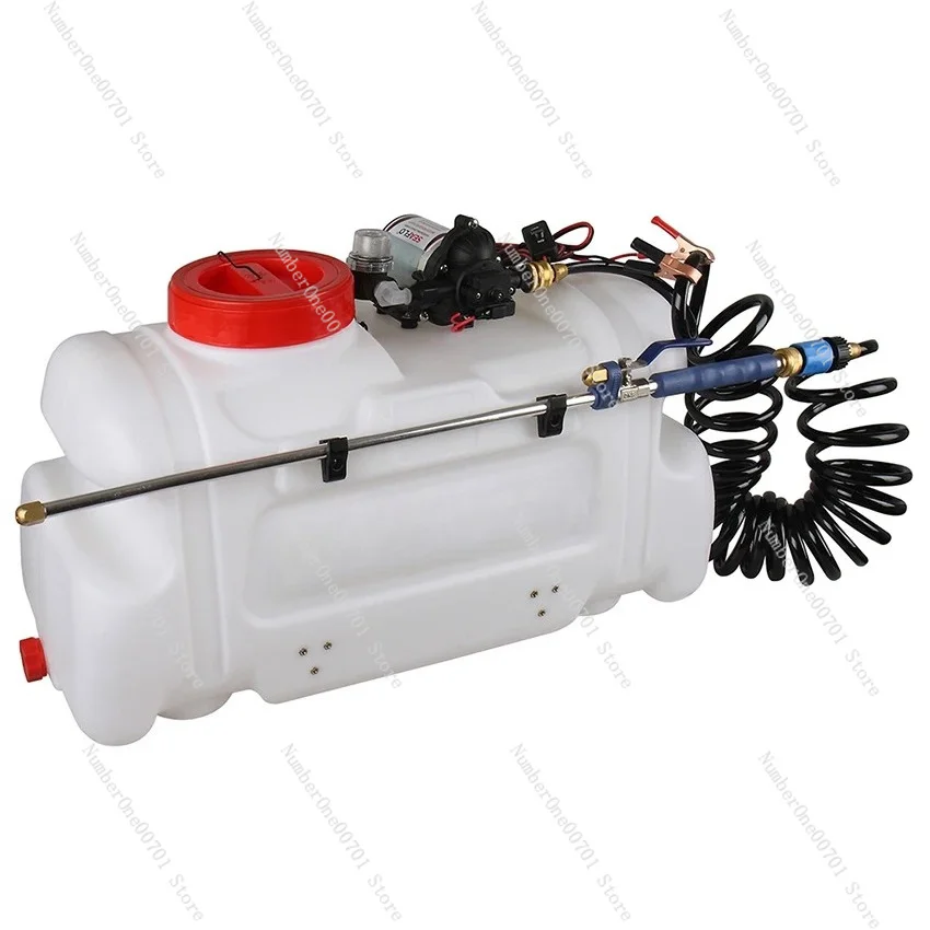 12 Volt 15 Gallon ATV Spot Sprayer 60PSI 50L White Agricultural ATV Weed Sprayers with Flow Regulator Valve for Farms