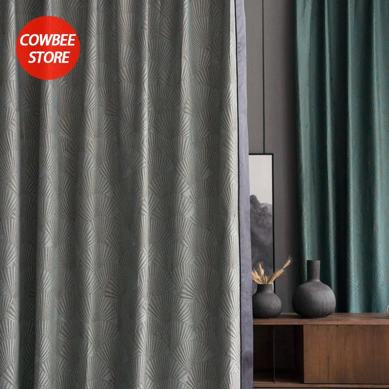 

Jacquard Blackout Curtains for Living Room Bedroom Study Windows Backdrop Blackout Curtain