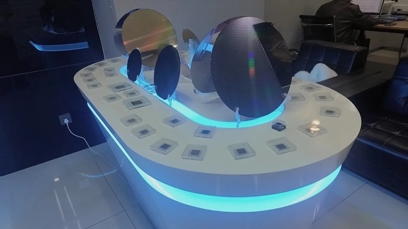 CPU wafer photolithography integrated circuit chip semiconductor wafer teaching test silicon carbide