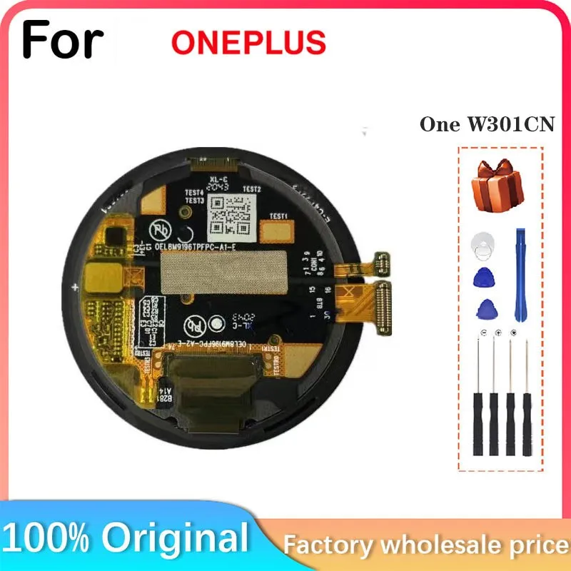 For Oneplus smart sports watch LCD screen + touch screen, For One Plus Smatrwatch LCD screen,For One W301CN Smart watch LCD