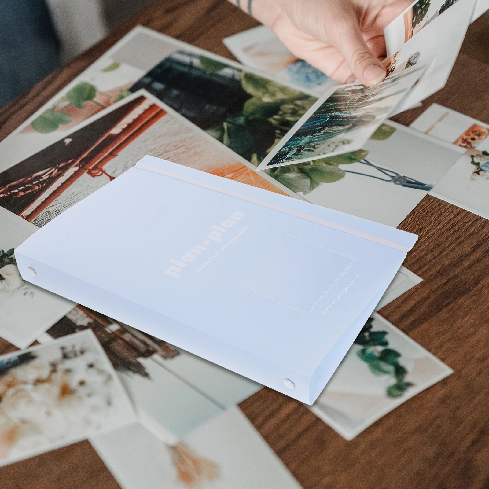 1 قطعة ألبوم صور حامل بطاقة صغيرة مدمجة هدية عائلية قسط دائم Diy بها بنفسك سجل القصاصات جمع تخزين ألبوم كتاب صور