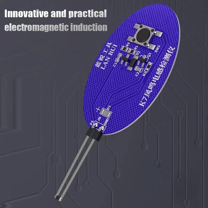 Lanrui k7 testador de indutância ferramenta de reparo da placa-mãe do telefone móvel dispositivo de detecção eletromagnética com indicador de falhas de luz vermelha