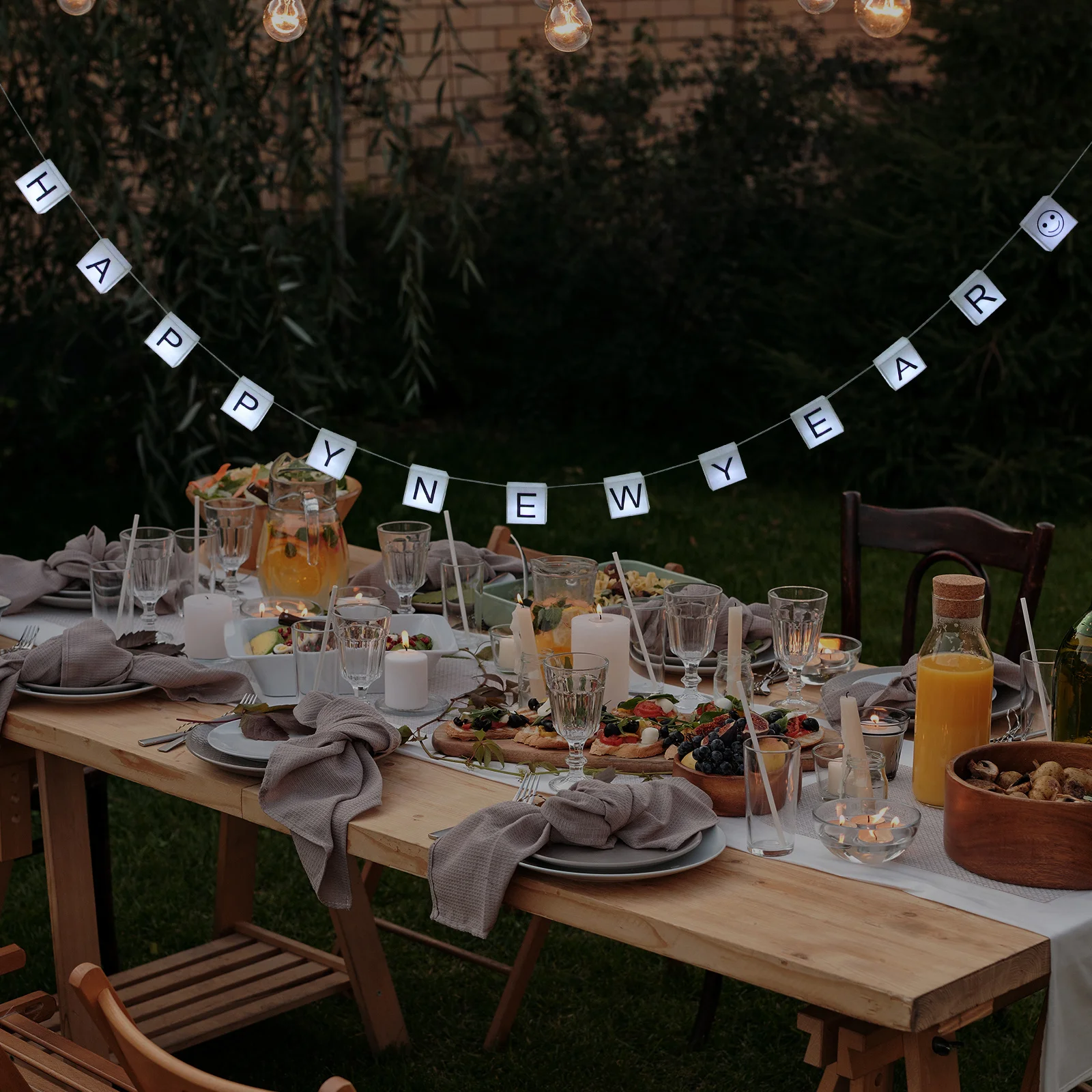 

1Set LED Letter Light Box String Light 3 Meter 20Leds Romantic Bedroom Decorations Glow DIY Alphabet Banner for Home Wedding