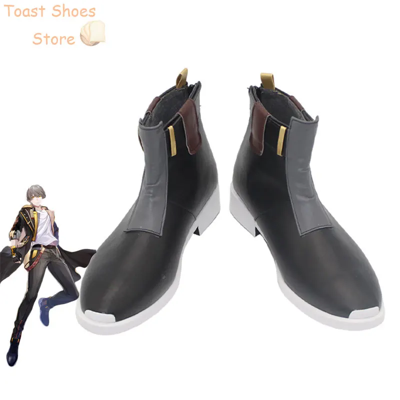 Chaussures de Cosplay en Cuir PU pour Bol, Bottes de Carnaval d'Halloween, Accessoire de Costume