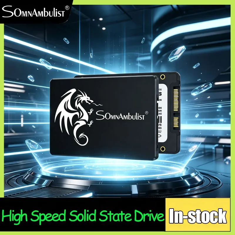 SomnAmbulist 2.5 SSD SATA III 1TB 2TB Unidade de estado sólido interno 120GB 480GB 960GB 256GB Disco rígido para laptop desktop PC