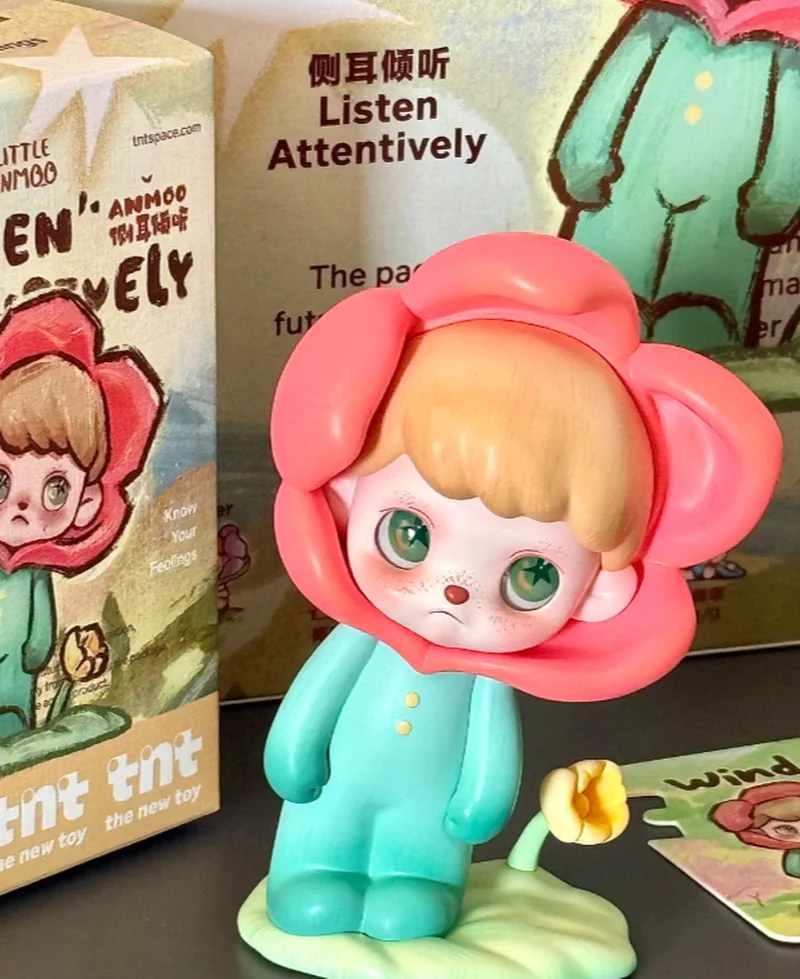 

Серия ANMOO для прослушивания боковых ушей, новая слепая коробка, знаменитость, такая же, как модель, модная игрушка, коллекционная загадочная упаковка