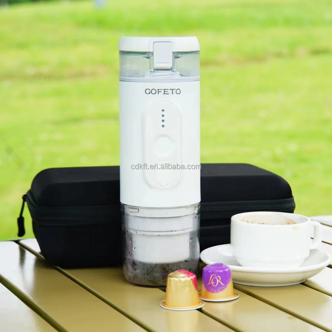 Beautiful Appearance Food Grade Portable Espresso Coffee Machine 20 Bar Pressure USB Powered For Outdoor Camping Car Hotel Use