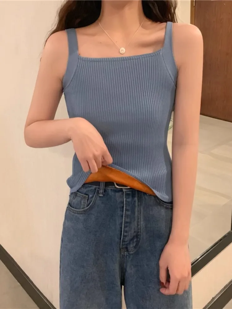 Damen-Strickweste mit Fce-Futter, gefüttert, ort Sle Inner Wear, schmale Passform, warmes Oberteil, faionable Color Base Layer irt