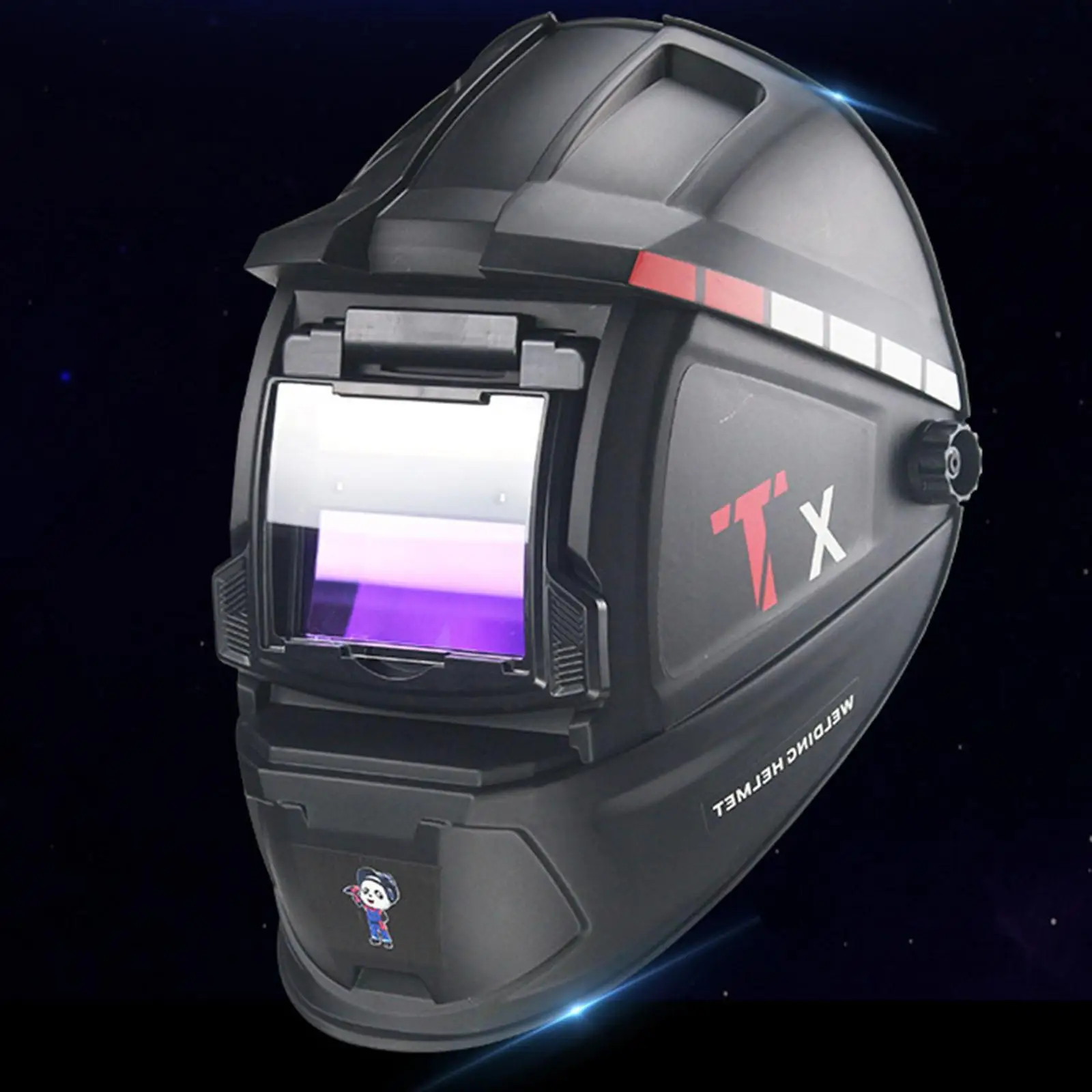 Solar Power Auto Darkening Welding Helmet 2 ARC Sensors for Mig ARC
