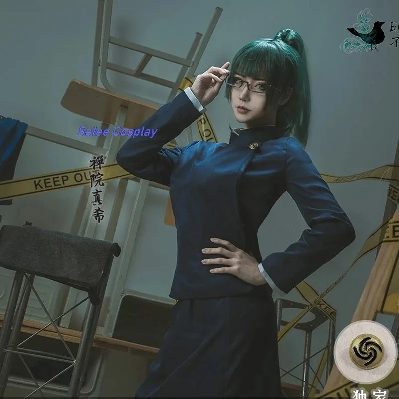 Dd12JJK Zenin disfraz de Cosplay Zen en Mai Maki vestido traje mujer hermana Halloween carnaval fiesta Cos traje de juego de rol