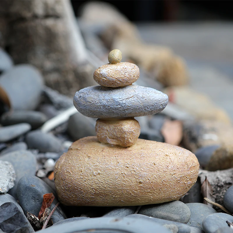 Adorno de decoración de piedra de jardín secreto, compartimiento de almacenamiento oculto, contenedor seguro de desvío, llaves de repuesto para el