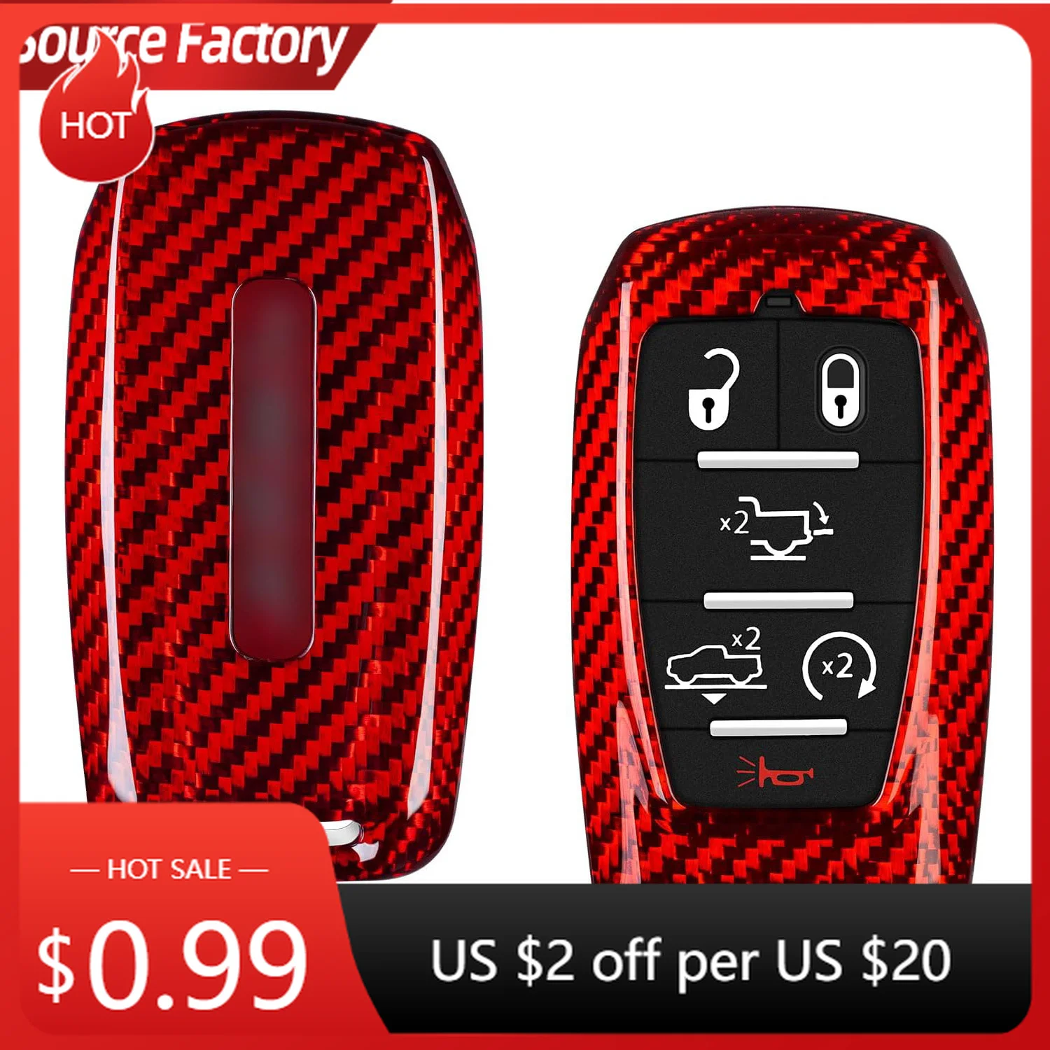 

Car Stickers for Ram 1500 Limited Key Fob Cover With Keychain Carbon Fiber Key Case for Ram 2500 Power Wagon 3500 Smart Key