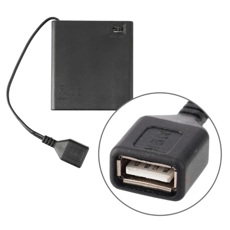 2/3/4/6/8 Slot AA Battery Case Storage Case Box With USB For Building Led Light With Switches for Led Light