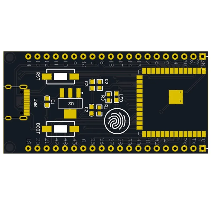 Esp32-s3 Sistem Minimum WiFi Bluetooth Core Papan ESP32-S3-WROOM-1 N16R8/N8R8/N8R2 Modul IoT Papan Pengembangan Typec