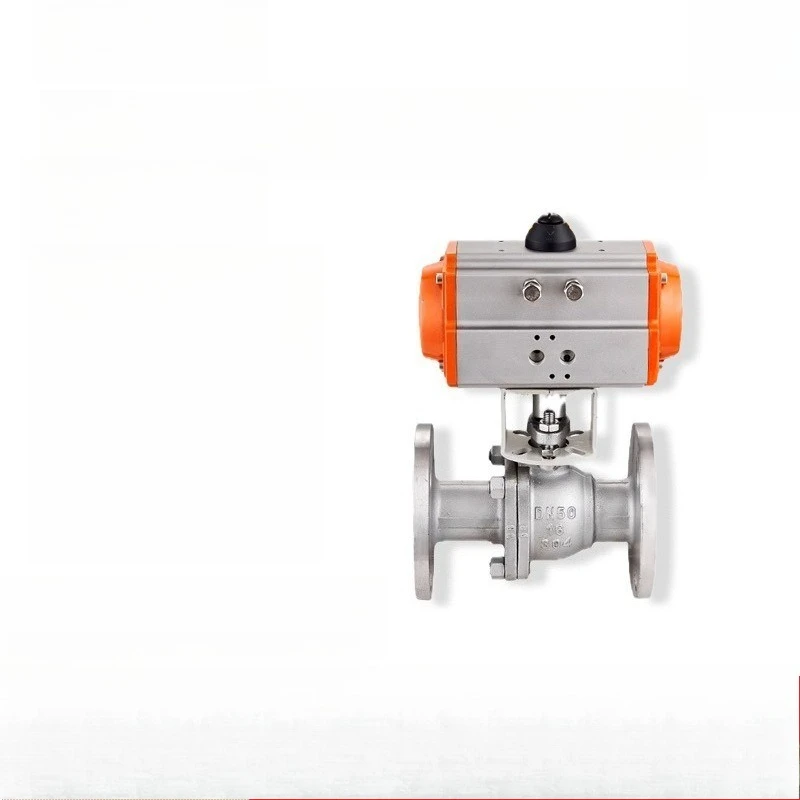 

Pneumatic stainless steel flanged ball valve Q641F-16P soft seal American standard valve