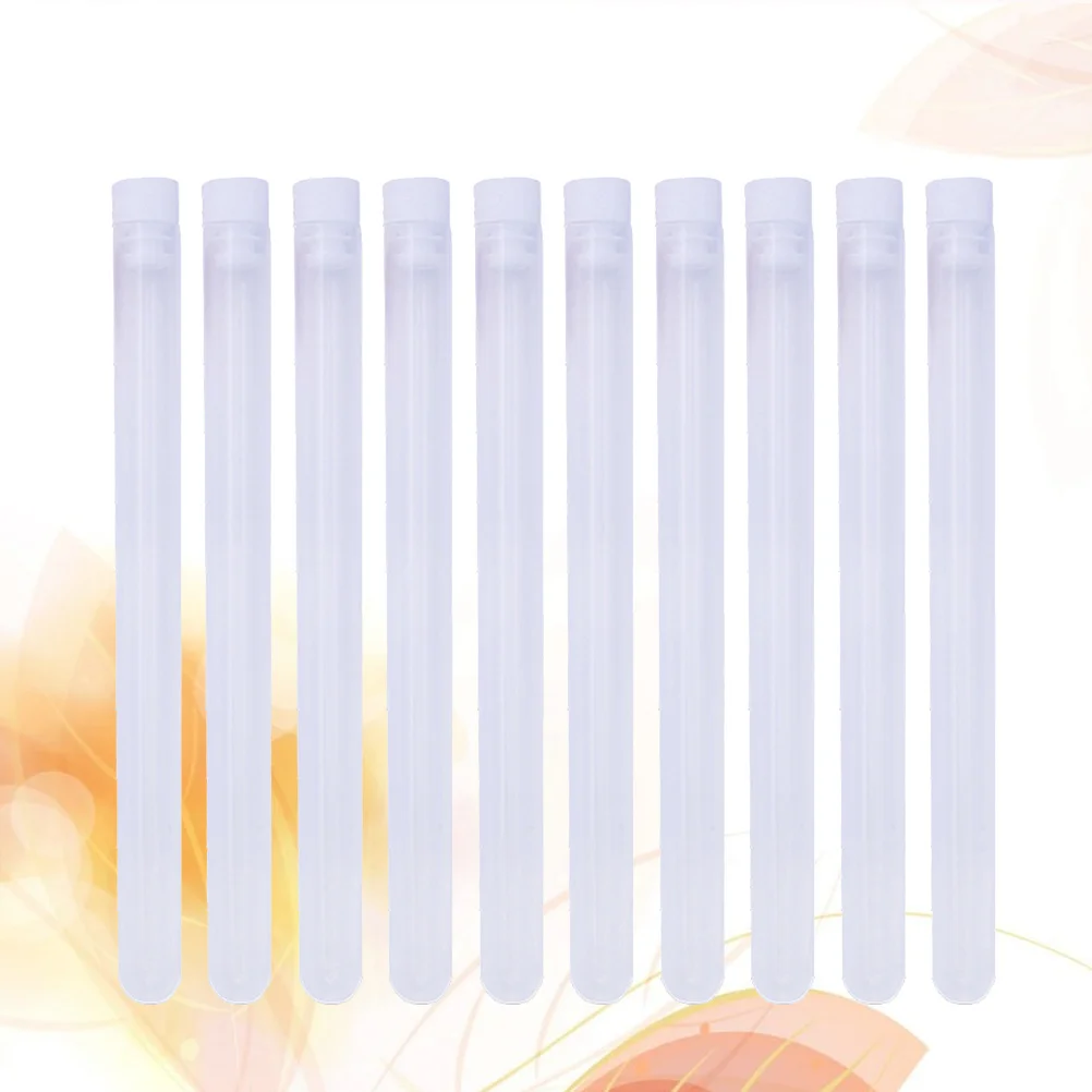 

10 pcs 16X1Cm Plastic Storage Bottles With Colored Caps Small Containers For Beads Needles Organizer Diy Craft Supplies Sewing