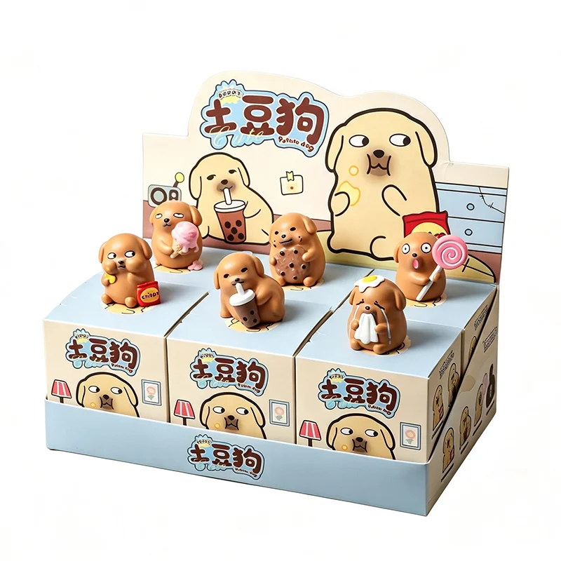 Home Security Items - Figurinha Cão Batata em Caixa Surpresa,