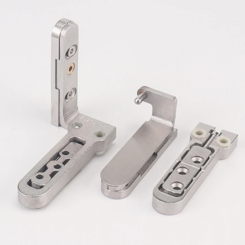 مفصلة مخفية غير مرئية من الفولاذ المقاوم للصدأ محور علوي سفلي ثلاثي الأبعاد قابل للتعديل باب عالي التحمل مفصل مخفي