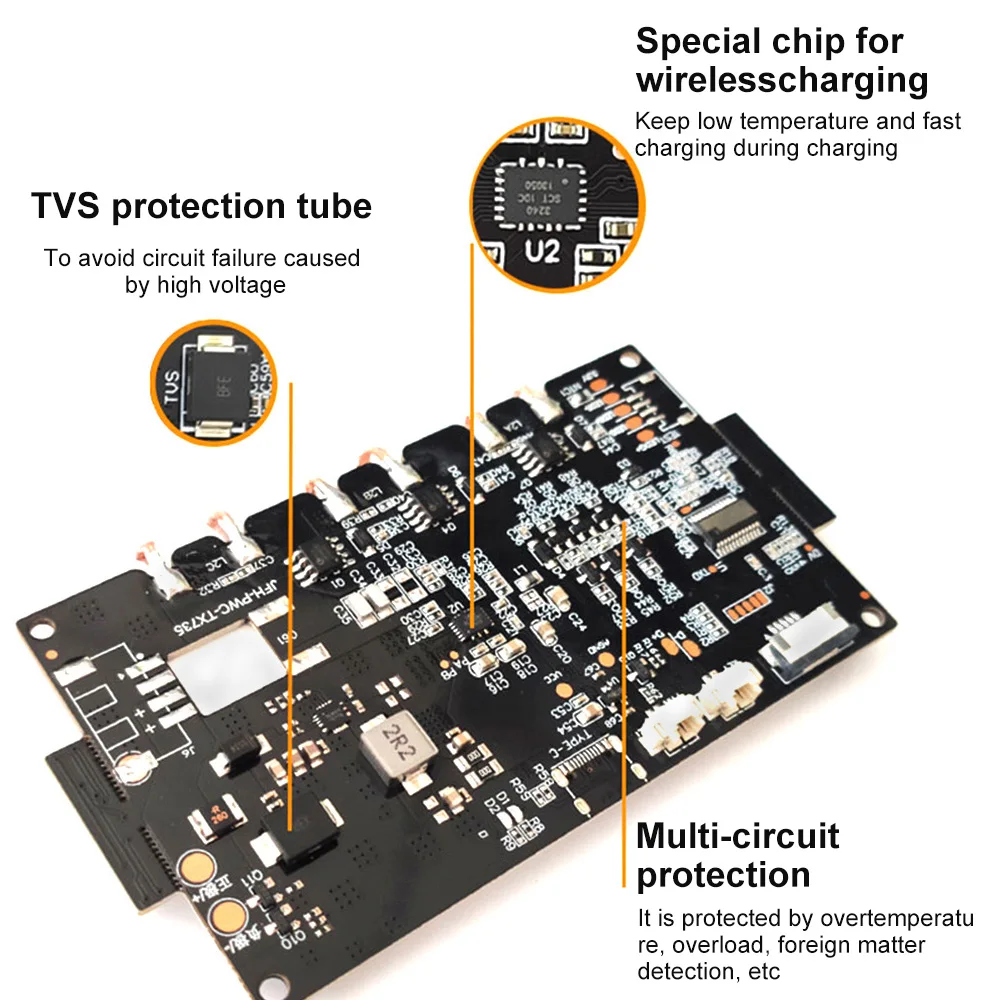 20W QC3.0 High-Power Wireless Fast Charging Module Universal Phone Watch 12V Charger Transmitter Circuit Board Diy Car Power