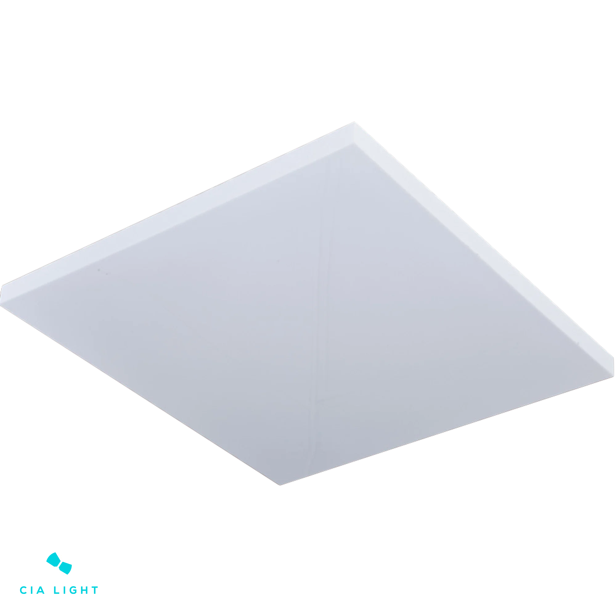 Aluminum and Acrylic Square Space Embedded Luminaire 64.5x64.5x2cm 6xT8 - D & D Lighting