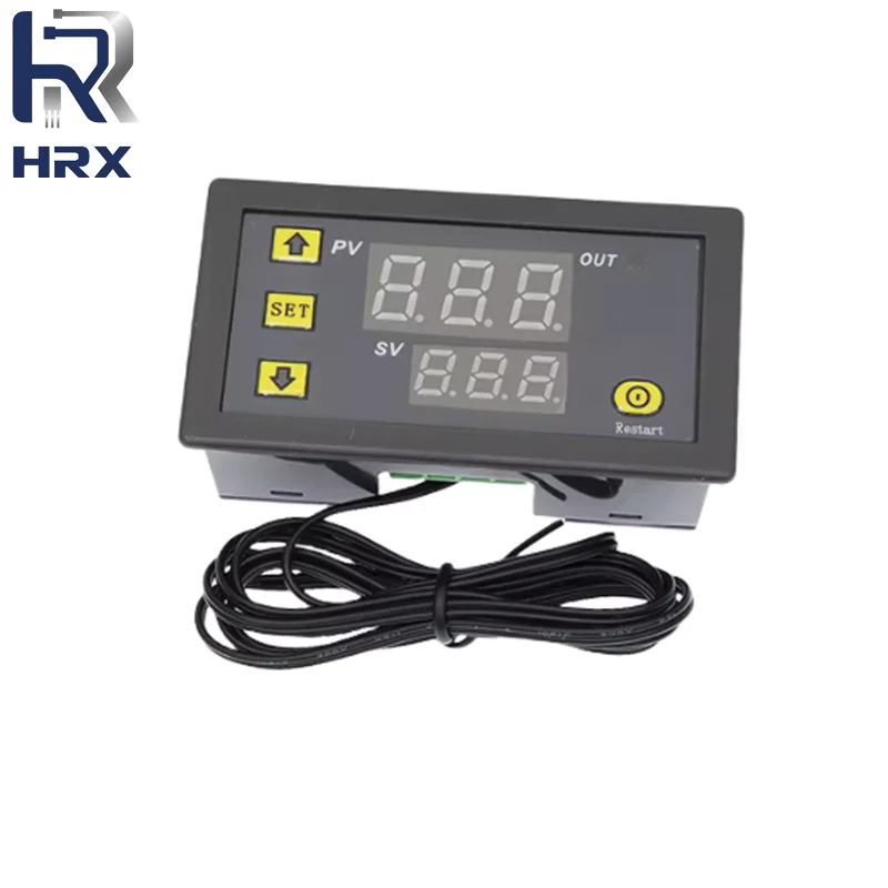 W3230 12V 24V AC110-220V Probe line 20A Digital Temperature Control LED Display Thermostat With Heat/Cooling Control Instrument