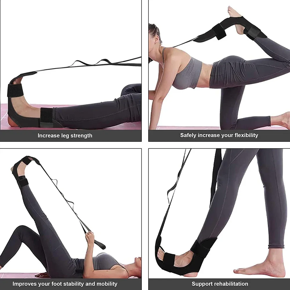 Hamstring Stretcher & Ligament Stretching Belt Dancers and Yoga,Calf Stretcher & Foot Stretcher for Plantar Fasciitis