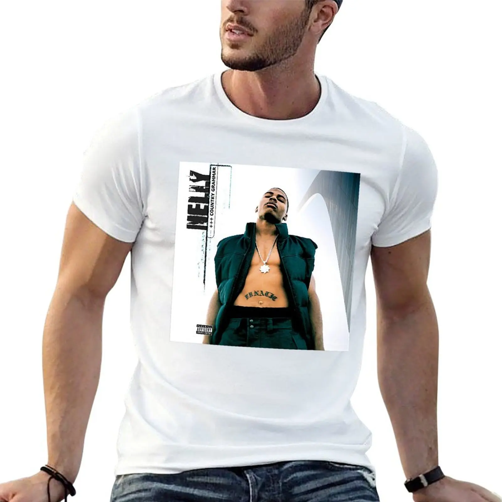 Nelly's Country Grammar Album Cover Derrty Entertainment T-Shirt Funny t-shirts Funny t-shirt mens t shirts pack