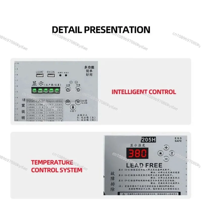 Fully semi-automatic soldering machine foot-operated USB plug welding electric soldering iron tinning machine
