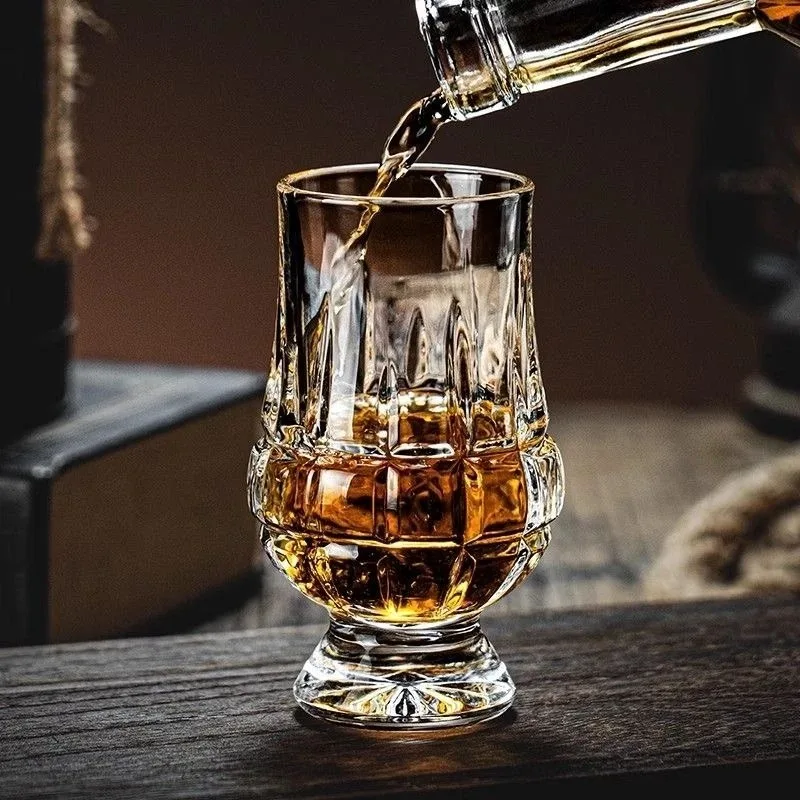 2 Vasos de Cristal de Lujo para Degustación de Whisky y Scotch, Decoración para Vinoteca, Artículos para Fiestas, Regalo Perfecto para Sommeliers