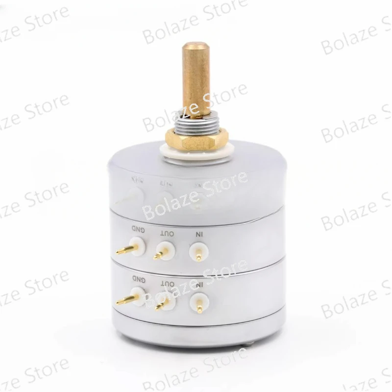 Potentiometer Voltage division 24 step dual stereo 10K 50K 100K power amplifier volume potentiometer