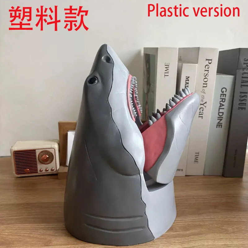 Shark Shaped Popcorn Bucket 50th Anniversary Tribute Collectible Retro Popcorn Holder Party Centerpiece For Movie Fans & Adults