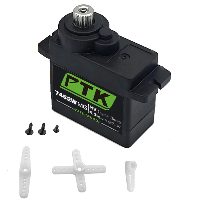 Ptk 7462w mg Metall getriebe 9g Mikros ervo Auto wasserdicht Roboter Modell Flugzeug Starr flügel Digital Servo