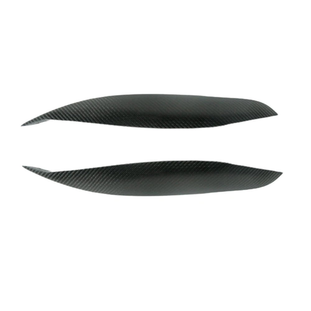 2Pcs Carbon Fiber Headlight Eyelid Eyebrow Trim Sticker For Honda Civic 1999 2000