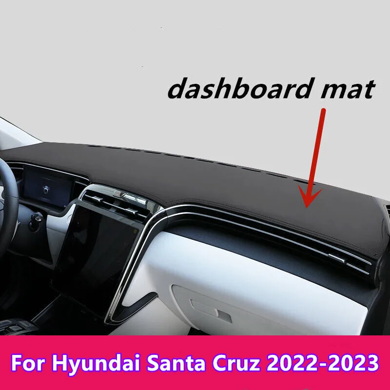 

Leather Car Dashboard Cover Dash Protector Mat For Hyundai Santa Cruz 2022-2023