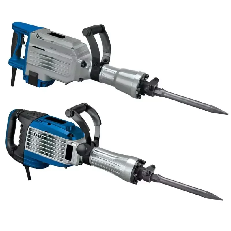 2100W Electric Hammer Drill 220V Heavy Duty Demolition Breaker 85J Impact Energy Concrete Chisel Jackhammer for Industrial