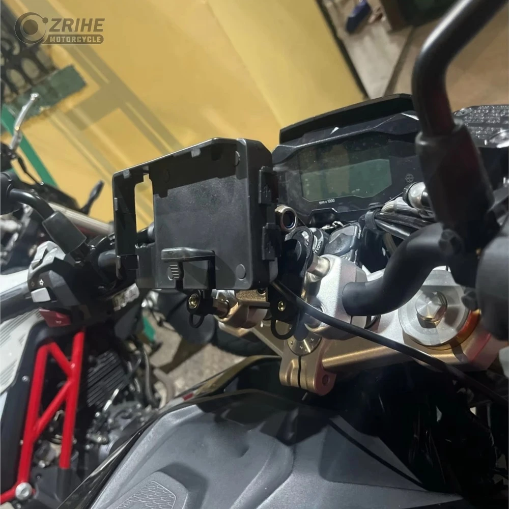 For BMW K1200GT K1200 K1300GT K1300 GT K1200R K1300S K1600GTL Motorcycle 12MM GPS Navigation Bracket USB Charging Phone Holder