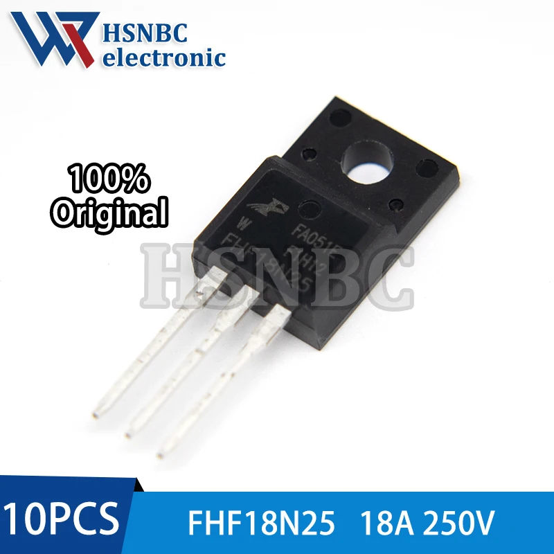 

10PCS FHF18N25 18N25 FHF18N25W TO-220F 18A 250V N-channel Power MOSFET Transistor 100% New Original