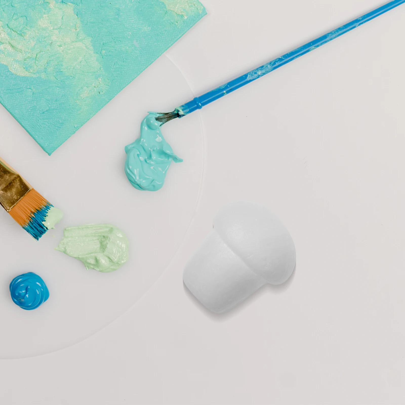 20pcs Foam Mushroom Decorations Unpainted Realistic Simulation Craft Diy Projects Micro Landscape Props