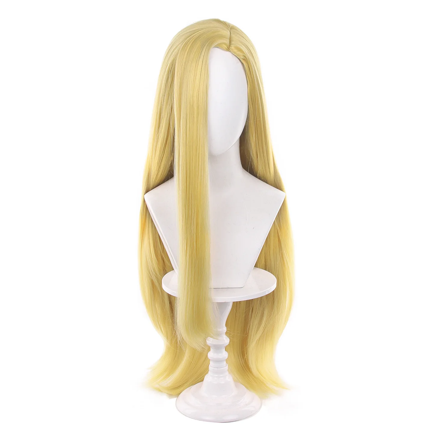 Anime Gyro Zeppeli Cosplay Wig Julius Caesar Zeppeli Gyro Zeppeli‌ Blonde Long Straight Synthetic Hair Halloween Role + Wig Cap 6