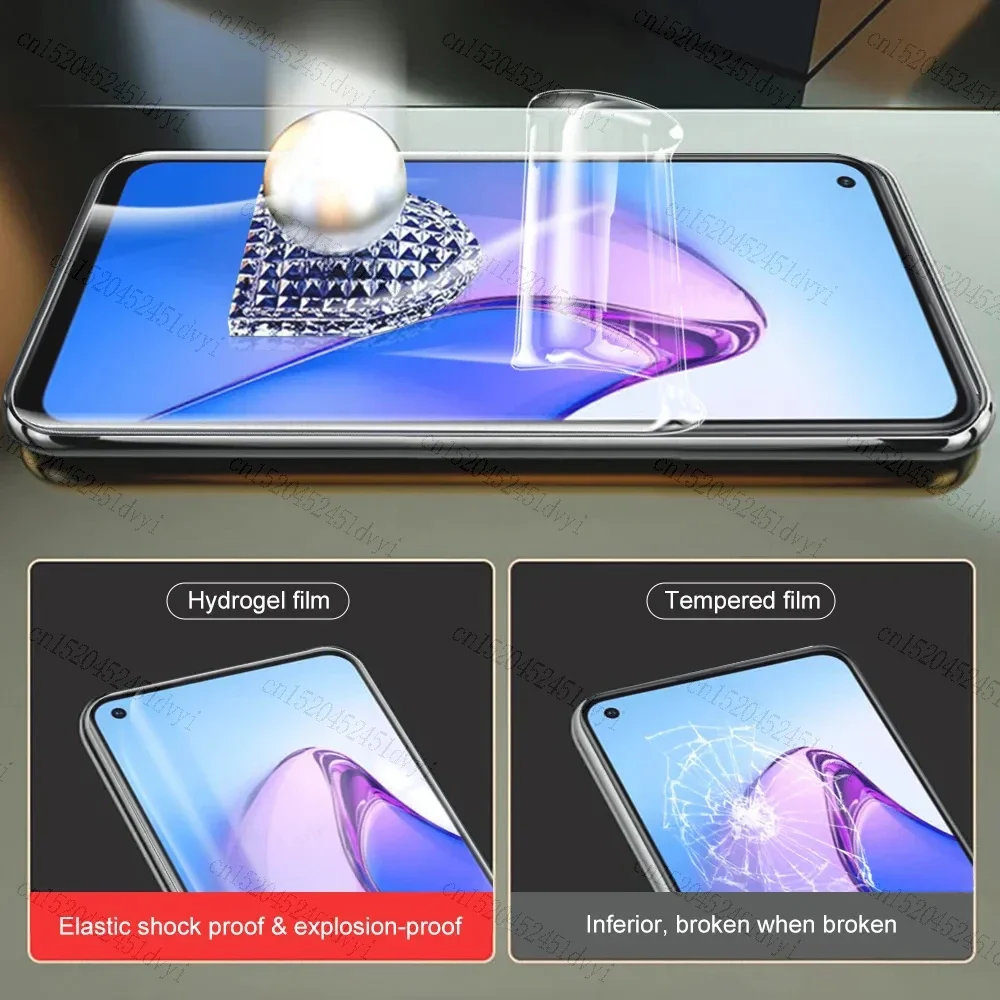 5 pezzi per Oppo Reno 10 9 8 7 6 Pro Plus Lite ZT SE 5G protezioni schermo pellicola idrogel trasparente per Oppo Reno 10Pro + 9Pro 8T 8Z 5g