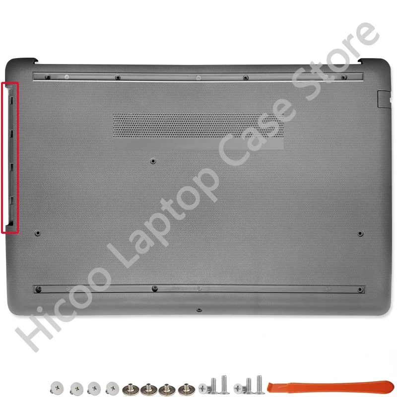 Neues oberes Gehäuse für HP 15-da 15-db 250 g7 255 g7 Laptop lcd hintere Abdeckung/vordere Lünette/Scharniere/Handballen auflage/unteres Gehäuse grau