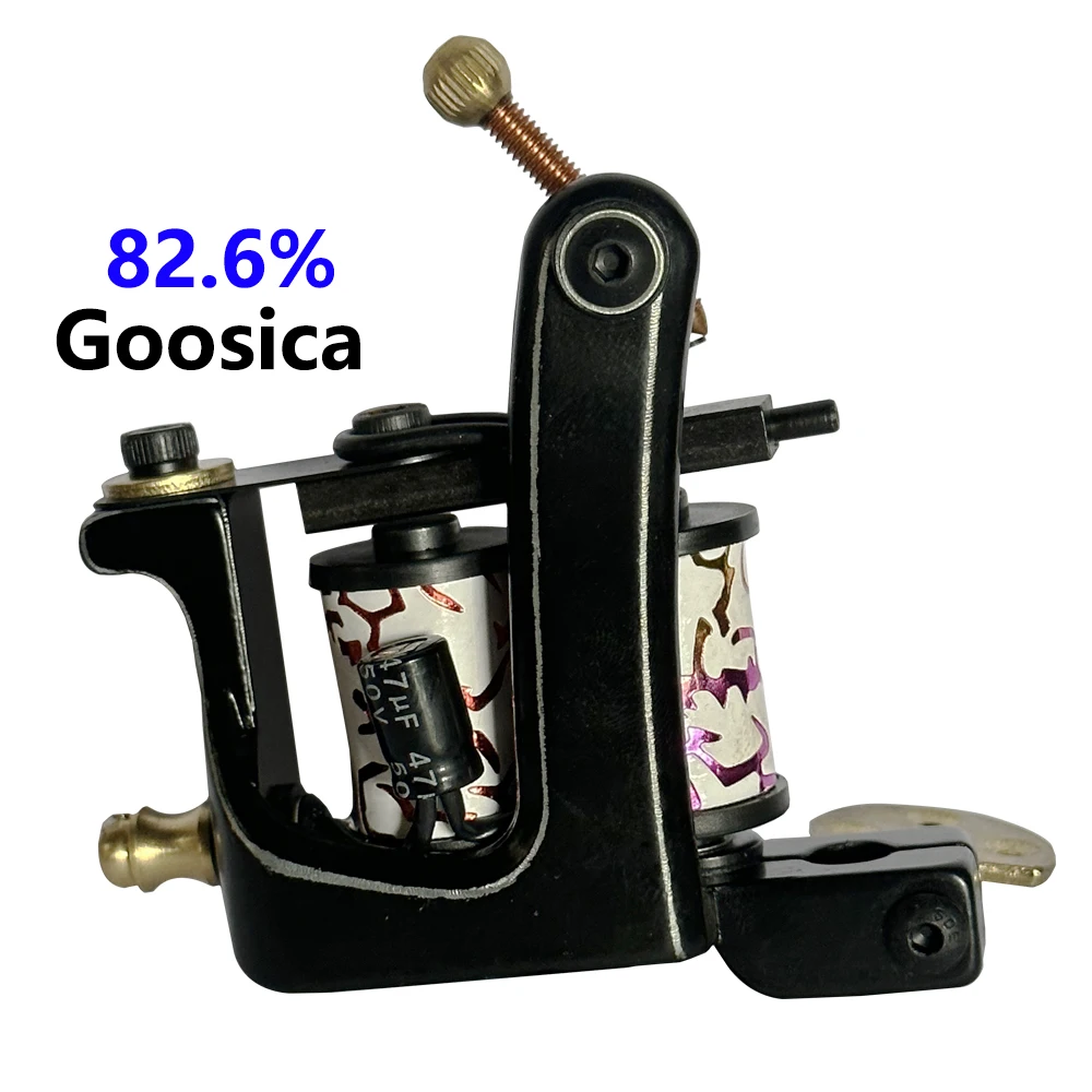

Оригинальная профессиональная катушка для татуировки Goosica высшего качества, 10-деформированная катушка, тату-пулемет для лайнера, шейдера, поставка татуировки