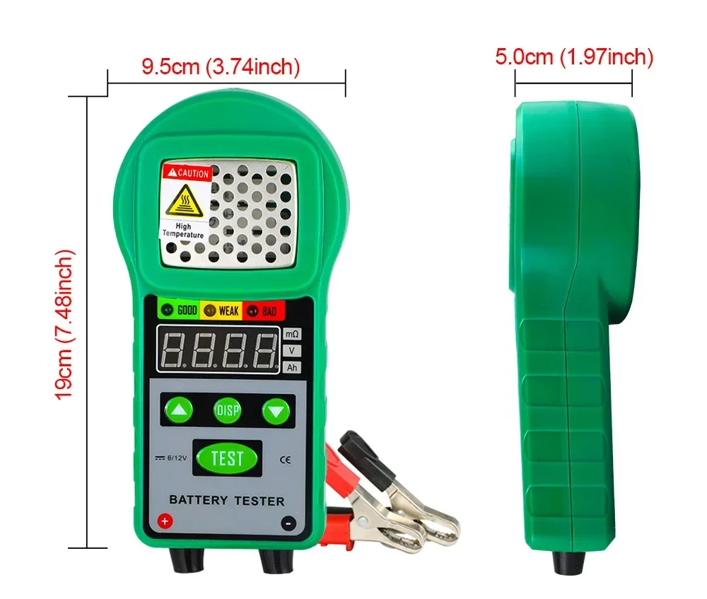 DUOYI DY225 3 In 1 Electric Vehicles Battery Tester 6V 12V DC Power Load Starting Charge UPS Test Tool Battery Capacity Tester