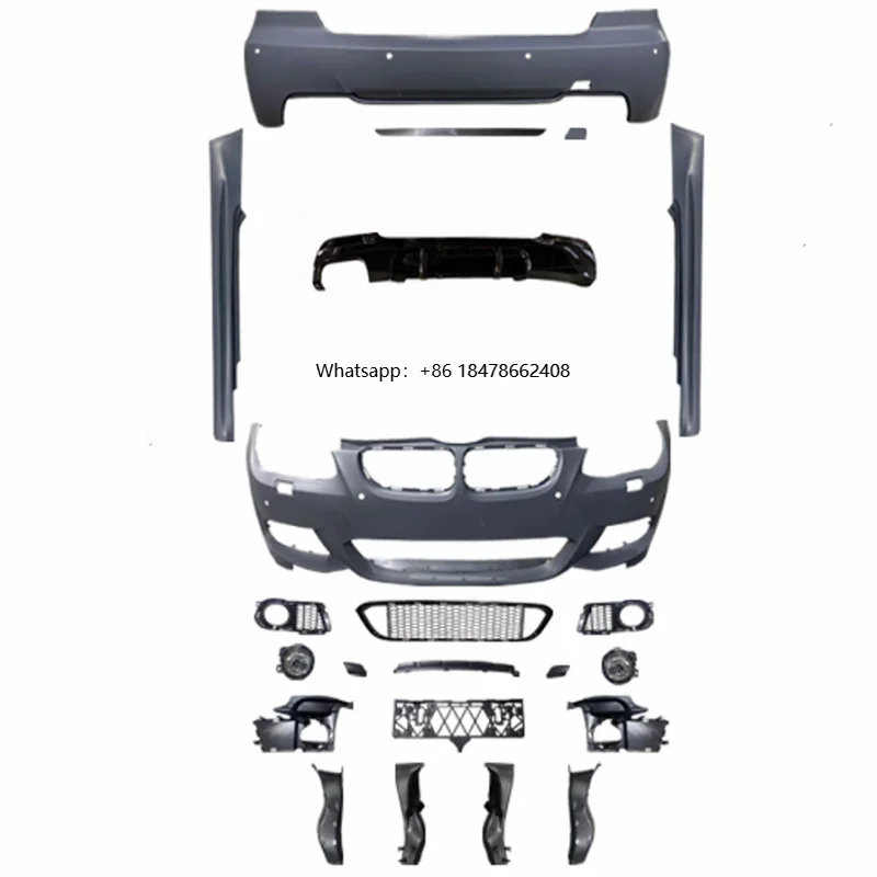 

For 3Series E93 E92 to M Sport Bodykit 328i 320i 335d to M Tech Style Front Bumper Side Skirt Rear Bumper for E92 Auto Parts