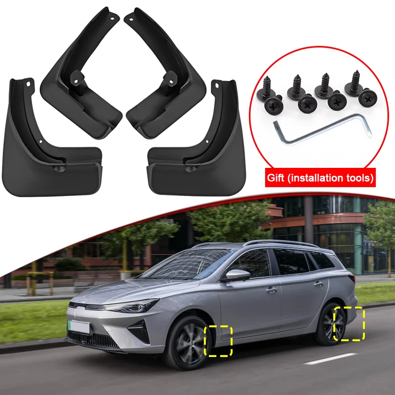 

Car Styling Fit For MG 5 MG5 EV 2022 2023 ABS Car Mud Flaps Splash Guard Mudguards MudFlaps Front Rear Fender Auto Accessories