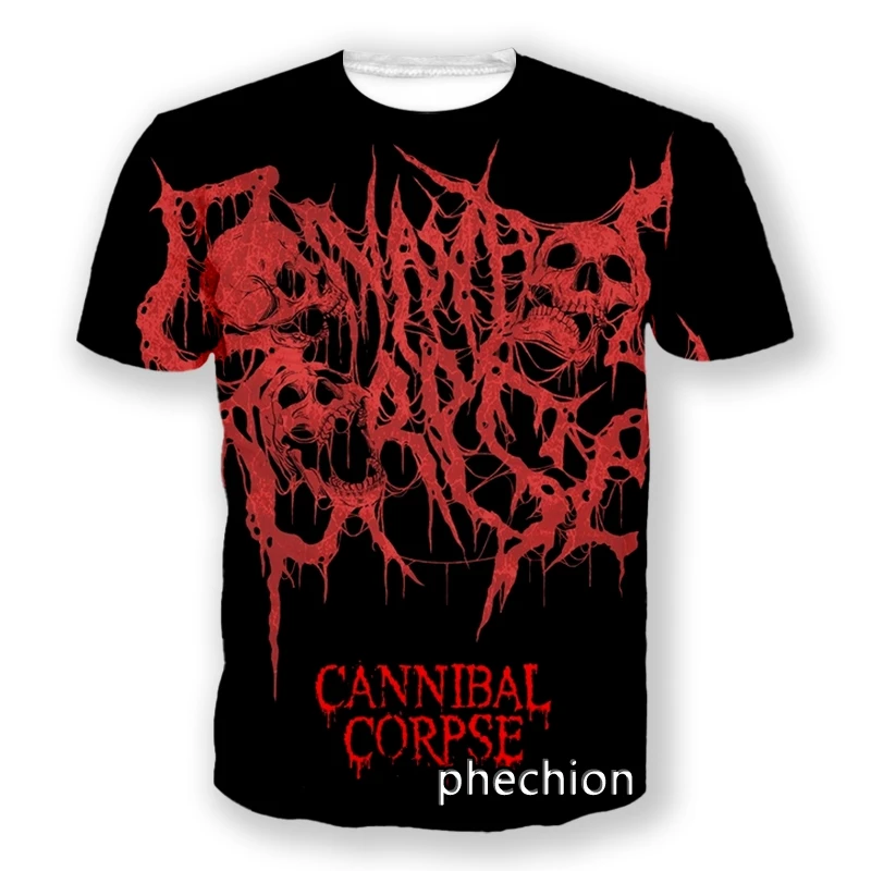 Phechion-Camiseta de manga corta para hombre y mujer, camisa informal con estampado 3D de caníbal, Hip Hop, verano, L69
